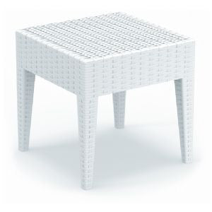 Compamia Miami Outdoor Square Wickerlook Resin Side Table - - 3