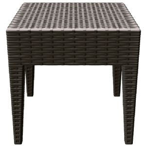 Compamia Miami Outdoor Square Wickerlook Resin Side Table - - 5