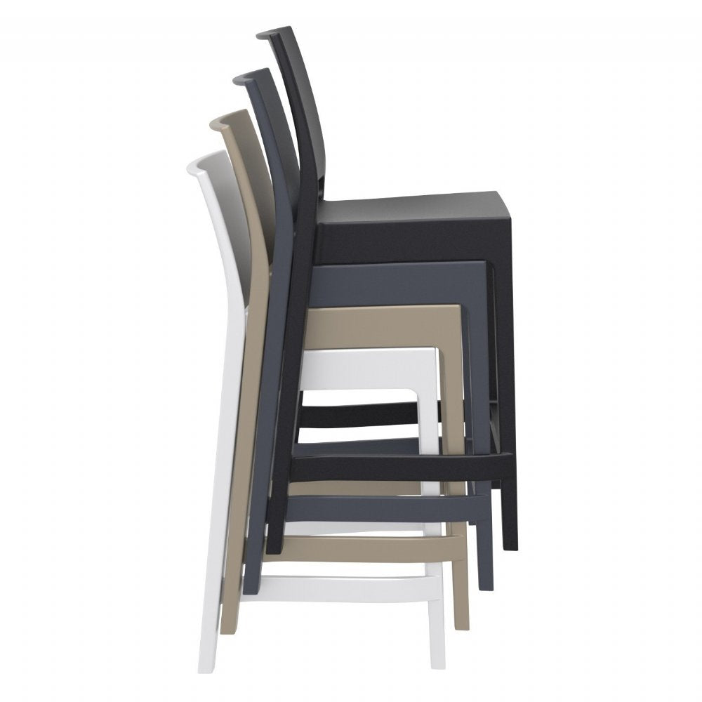 Compamia Maya Resin Outdoor Barstool - Set of 2