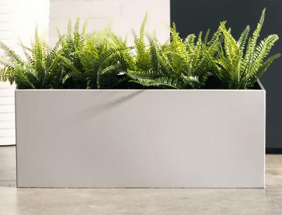 rectangle planter indoor NMN Designs Madeira Aluminum Rectangle Planter – gardenmybalcony.com