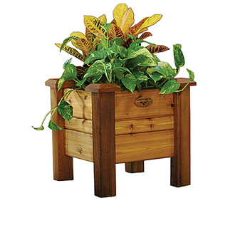 Gronomics Easy Assembly Planter Box 18X18X19 - Finished - gardenmybalcony.com