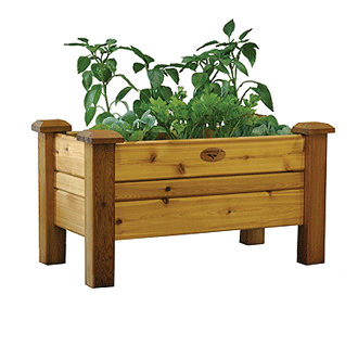 Gronomics Easy Assembly Planter Box 18X34X19 - Finished - gardenmybalcony.com