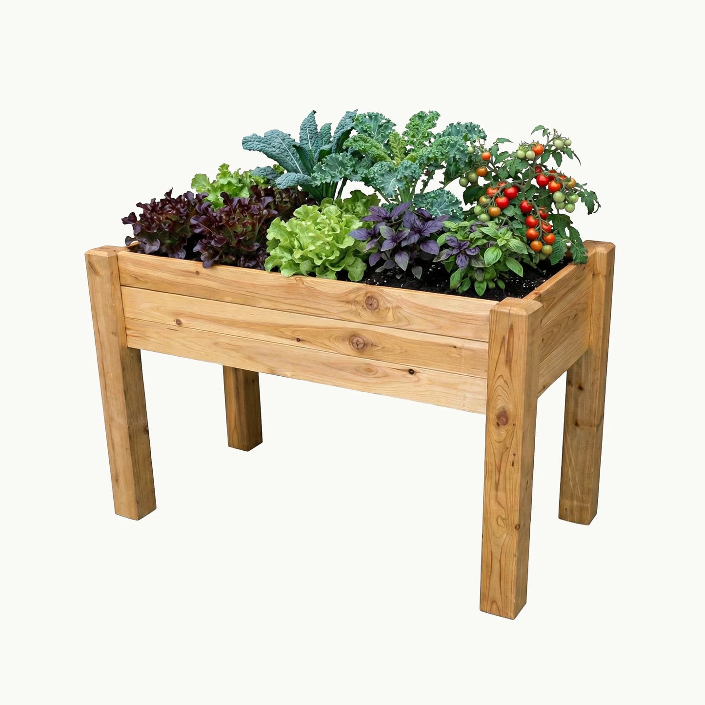 Elevated Garden Bed – 24" x 48" x 32" – Tall 10.5" Planting Depth