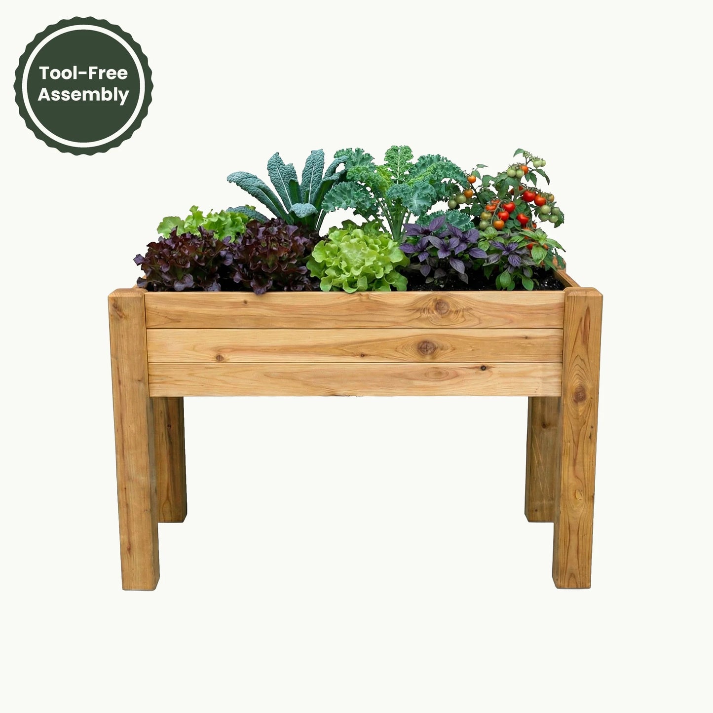 Elevated Garden Bed – 24" x 48" x 32" – Tall 10.5" Planting Depth