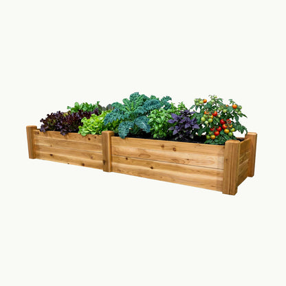 Raised Garden Bed – 24” x 95” – 14” Deep Cedar Planter