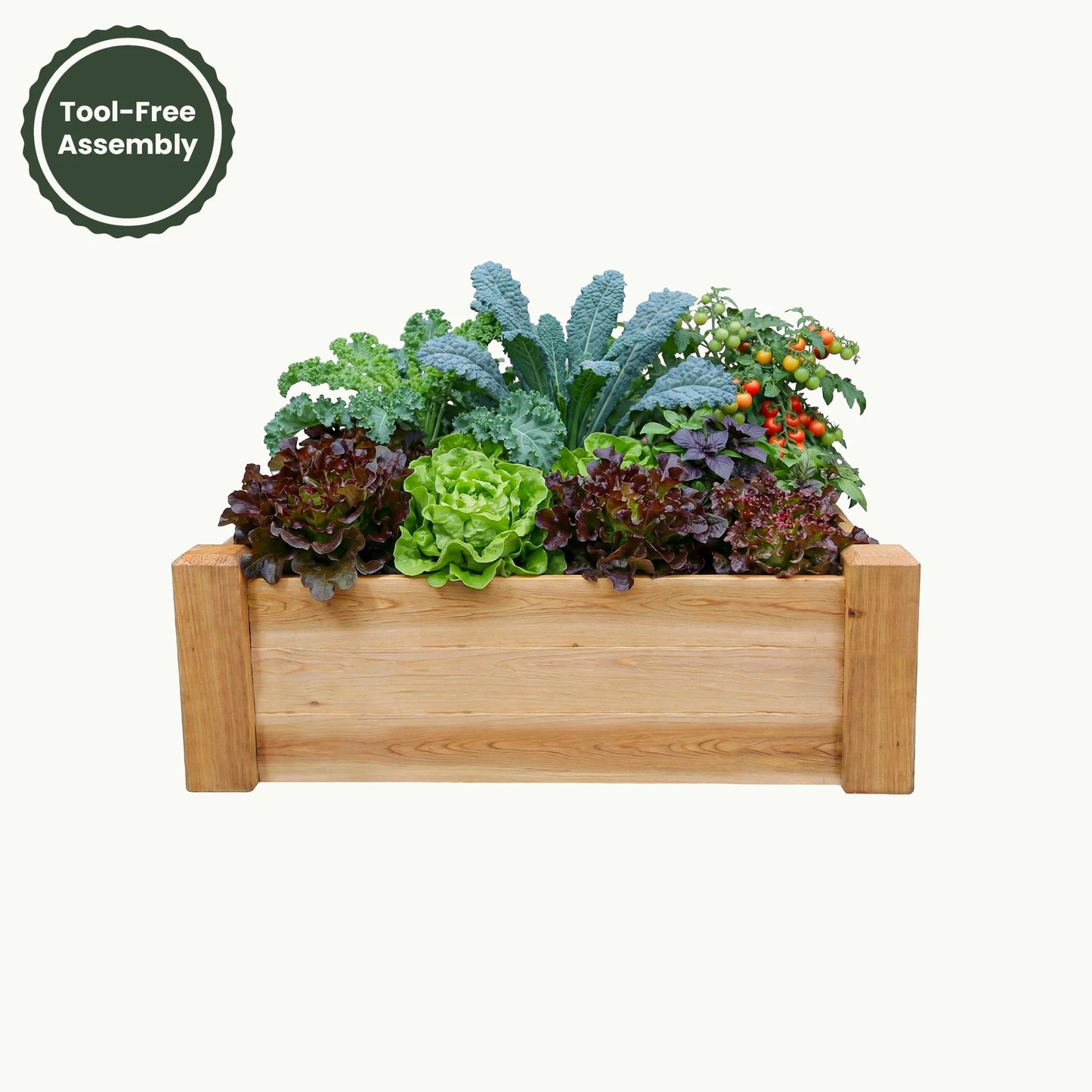Raised Garden Bed – 34” x 34” Cedar Planter