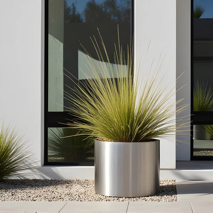 NMN Designs KnoxMod Cylinder Heavy Duty Planter - White
