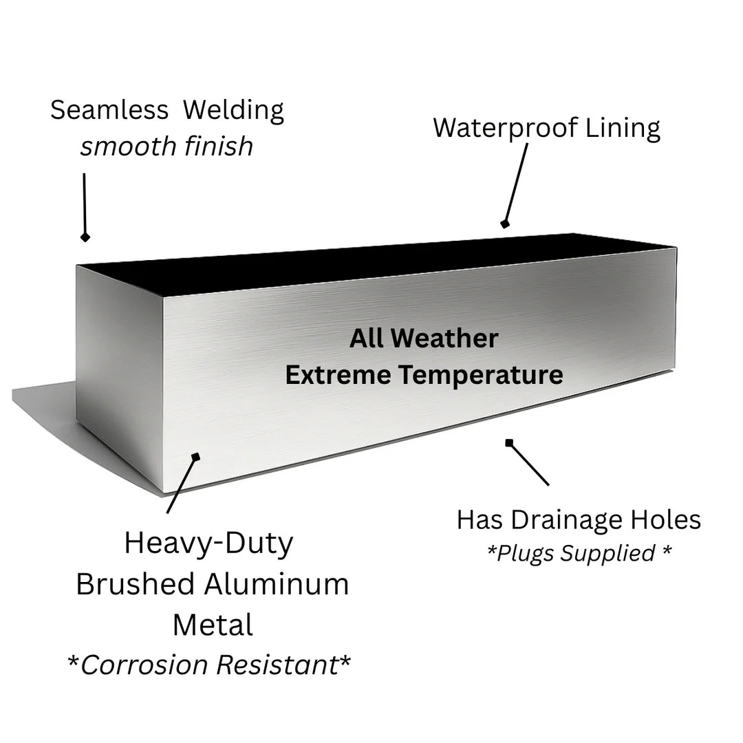 NMN Designs Madeira Aluminum Window Box