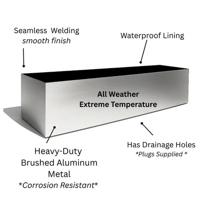 NMN Designs Madeira Aluminum Window Box