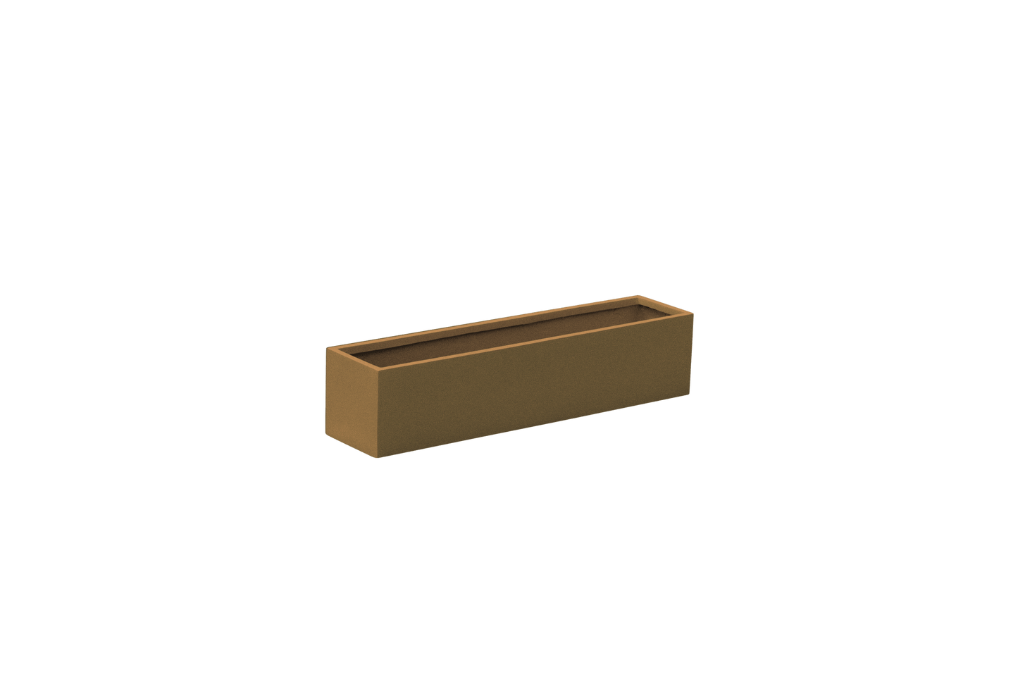 Monaco Table Top Fiberglass Rectangle Planter