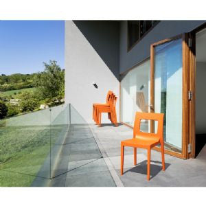 Compamia Lucca Resin Outdoor Dining Chair - Set of 2 -  - 9
