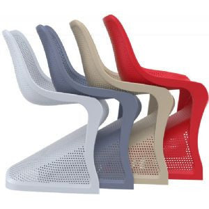 Compamia Bloom Modern Resin Outdoor Chair - Set of 2 -  - 15