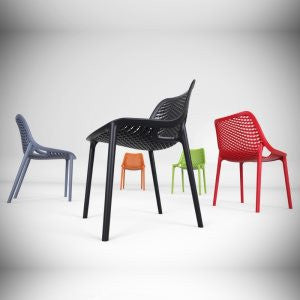 Compamia Air Dove Indoor Outdoor Resin Modern Chair - Set of 2 -  - 11