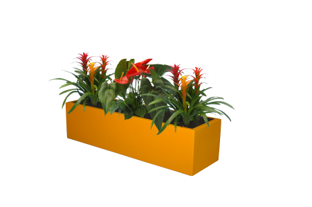 Bonn Low Rectangle Fiberglass Planter