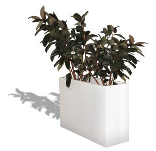 Milano Narrow Fiberglass Rectangular Planter Box