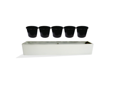 Vicksburg Table Top Fiberglass Rectangle Planter