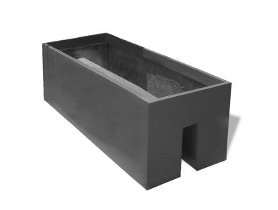 Tiergarden Fiberglass Rectangular Rail Planter