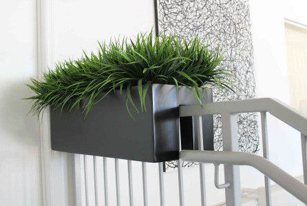 Tiergarden Fiberglass Rectangular Rail Planter