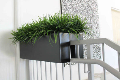 Tiergarden Fiberglass Rectangular Rail Planter