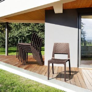 Compamia Verona Wickerlook Resin Outdoor Chair - Set of 2 -  - 6