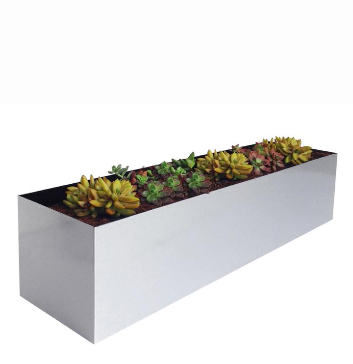 aluminum window box planters NMN Designs Madeira Aluminum Planter Box