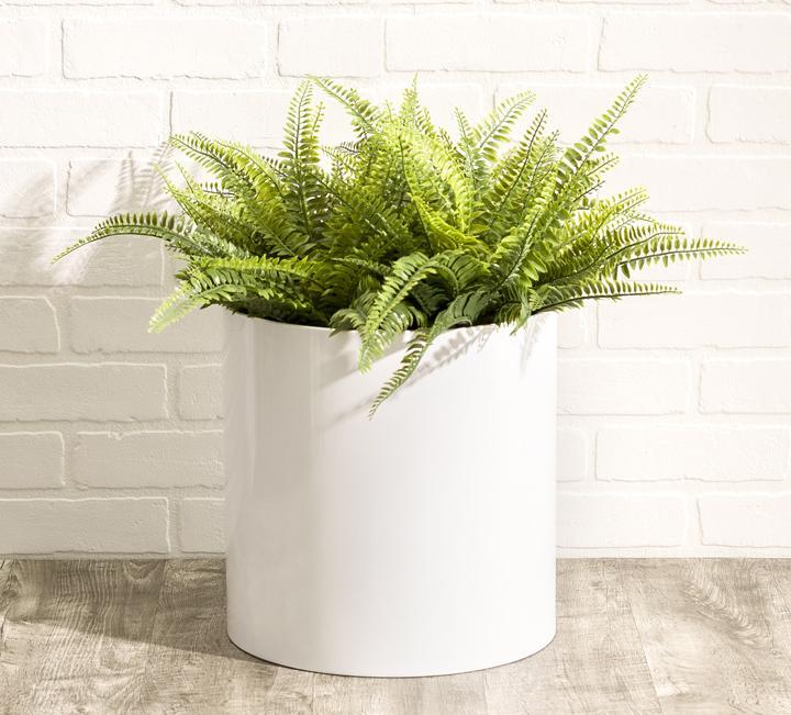 NMN Designs KnoxMod Cylinder Heavy Duty Planter - White