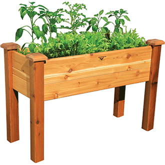 Gronomics Easy Assembly Elevated Garden Bed 18X48X32 - Finished - gardenmybalcony.com