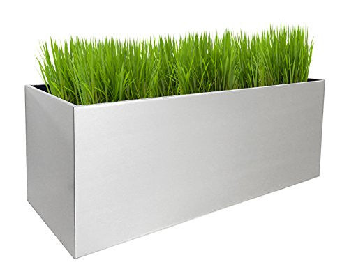 NMN Designs Madeira Aluminum Rectangle Planter -  - 1