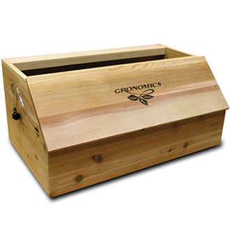 Gronomics Red Cedar Vertical Garden Stand - Unfinished - gardenmybalcony.com - 2