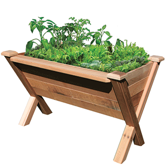 Gronomics Easy Assembly Rustic Garden Wedge 34X48X32 - gardenmybalcony.com - 1