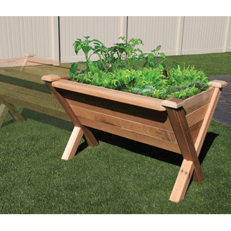 Gronomics Easy Assembly Rustic Garden Wedge 34X48X32 - gardenmybalcony.com - 2